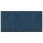 Wall panels 12 pcs blue velvet 30x15 cm 0.54 m² by , Wall covering - Ref: Foro24-344020, Price: 23,93 €, Discount: %