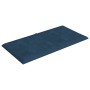 Wall panels 12 pcs blue velvet 30x15 cm 0.54 m² by , Wall covering - Ref: Foro24-344020, Price: 23,93 €, Discount: %