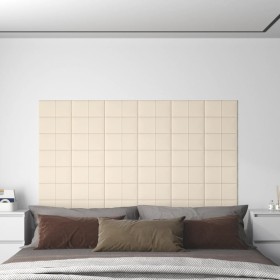 Wall panels 12 pcs cream velvet 30x15 cm 0.54 m² by , Wall covering - Ref: Foro24-344029, Price: 23,99 €, Discount: %