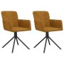 Swivel dining chairs, 2 units, brown velvet by , dining chairs - Ref: Foro24-344798, Price: 145,26 €, Discount: %