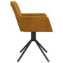 Swivel dining chairs, 2 units, brown velvet by , dining chairs - Ref: Foro24-344798, Price: 145,26 €, Discount: %