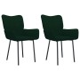 Dining chairs 2 units dark green velvet by , dining chairs - Ref: Foro24-344822, Price: 120,47 €, Discount: %