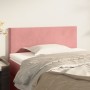 Pink velvet headboard 100x5x78/88 cm by , Headboards and footboards - Ref: Foro24-345783, Price: 46,29 €, Discount: %