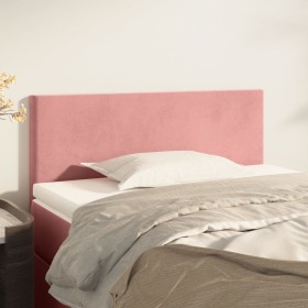 Cabecero de terciopelo rosa 100x5x78/88 cm de , Cabeceros y pies de cama - Ref: Foro24-345783, Precio: 46,99 €, Descuento: %