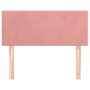 Pink velvet headboard 100x5x78/88 cm by , Headboards and footboards - Ref: Foro24-345783, Price: 46,29 €, Discount: %