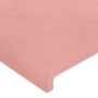 Pink velvet headboard 100x5x78/88 cm by , Headboards and footboards - Ref: Foro24-345783, Price: 46,29 €, Discount: %