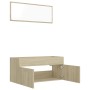 2-piece bathroom furniture set in Sonoma oak plywood by , Bathroom furniture - Ref: Foro24-804812, Price: 77,54 €, Discount: %