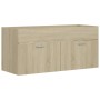 Set de muebles de baño 2 pzas contrachapada roble Sonoma de , Muebles de baño - Ref: Foro24-804812, Precio: 77,54 €, Descuent...