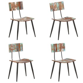 Dining chairs, 4 units, solid recycled wood by , dining chairs - Ref: Foro24-3056368, Price: 388,25 €, Discount: %