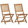 Folding 3-piece solid acacia wood garden dining set by , Garden sets - Ref: Foro24-3058254, Price: 156,36 €, Discount: %