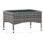 Set muebles de jardín 2 piezas con cojín ratán sintético gris de , Conjuntos de jardín - Ref: Foro24-3059320, Precio: 136,99 ...