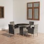 5-piece garden dining set made of synthetic rattan in anthracite gray and gray. by , Garden sets - Ref: Foro24-3059430, Price...