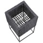 Black Synthetic Rattan Flowerbed Set 3 Pieces by vidaXL, Pots and planters - Ref: Foro24-46942, Price: 99,58 €, Discount: %