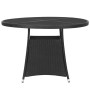 Juego de comedor para jardín 7 piezas ratán sintético negro de , Conjuntos de jardín - Ref: Foro24-3059432, Precio: 521,99 €,...