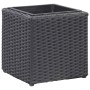 Black Synthetic Rattan Flowerbed Set 3 Pieces by vidaXL, Pots and planters - Ref: Foro24-46942, Price: 99,58 €, Discount: %