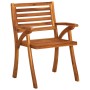 Dining garden chairs with cushions 2 units solid acacia wood by , Garden chairs - Ref: Foro24-3060852, Price: 191,40 €, Disco...