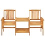 Garden chairs and table with solid acacia wood cushions. by , Garden sets - Ref: Foro24-3061297, Price: 143,58 €, Discount: %