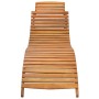 Garden sun lounger with solid acacia wood cushion. by , Loungers - Ref: Foro24-3061585, Price: 173,61 €, Discount: %