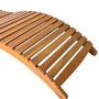 Garden sun lounger with solid acacia wood cushion. by , Loungers - Ref: Foro24-3061585, Price: 173,61 €, Discount: %