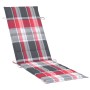 Garden sun lounger with solid acacia wood cushion. by , Loungers - Ref: Foro24-3061585, Price: 173,61 €, Discount: %