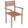 Garden chairs with cushions 4 pcs solid teak wood beige by , Garden chairs - Ref: Foro24-3062307, Price: 332,99 €, Discount: %