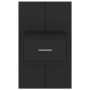 Wall bedside tables 2 black units by vidaXL, Nightstands - Ref: Foro24-810974, Price: 63,34 €, Discount: %