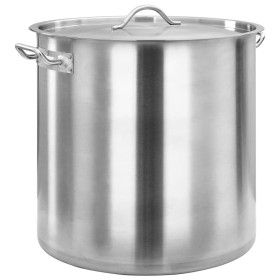 Stainless steel pot 50 L 40x40 cm by vidaXL, tall pots - Ref: Foro24-51135, Price: 130,43 €, Discount: %