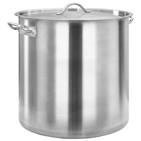 Stainless steel pot 50 L 40x40 cm by vidaXL, tall pots - Ref: Foro24-51135, Price: 130,28 €, Discount: %