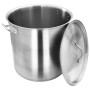 Stainless steel pot 50 L 40x40 cm by vidaXL, tall pots - Ref: Foro24-51135, Price: 130,28 €, Discount: %