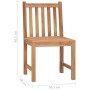 Garden chairs, 2 units, solid teak wood with cushions by , Garden chairs - Ref: Foro24-3062938, Price: 214,68 €, Discount: %