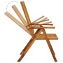 Reclining garden chairs 2 units solid acacia wood with cushions by , Garden chairs - Ref: Foro24-3064069, Price: 171,99 €, Di...