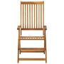 Reclining garden chairs 2 units solid acacia wood with cushions by , Garden chairs - Ref: Foro24-3064062, Price: 181,67 €, Di...