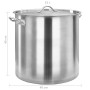 Stainless steel pot 50 L 40x40 cm by vidaXL, tall pots - Ref: Foro24-51135, Price: 130,28 €, Discount: %