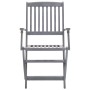 Folding garden chairs 6 pcs with solid acacia wood cushions by , Garden chairs - Ref: Foro24-3065430, Price: 298,85 €, Discou...