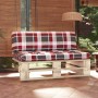 Central pallet sofa for garden made of impregnated pine wood by , Modular outdoor sofas - Ref: Foro24-3066541, Price: 108,79 ...