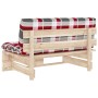 Central pallet sofa for garden made of impregnated pine wood by , Modular outdoor sofas - Ref: Foro24-3066541, Price: 108,79 ...