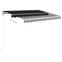 Automatic awning LED wind sensor anthracite gray 300x250 cm by , Awnings - Ref: Foro24-3068874, Price: 448,72 €, Discount: %