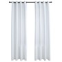 Blackout curtains metal rings 2 pcs off-white 140x175 cm by vidaXL, Curtains and curtains - Ref: Foro24-134482, Price: 33,32 ...