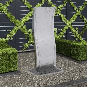 Curved garden fountain with stainless steel pump 90 cm by vidaXL, Fountains and waterfalls - Ref: Foro24-48088, Price: 307,99...