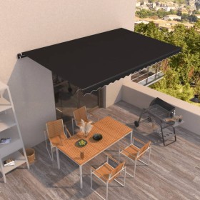 Manual retractable awning in anthracite gray, 500x350 cm. by , Awnings - Ref: Foro24-3069219, Price: 475,88 €, Discount: %