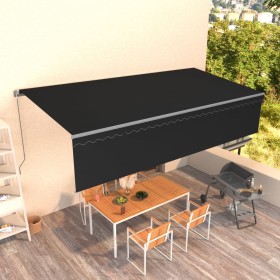 Toldo retráctil manual con persiana antracita 6x3 m de , Toldos - Ref: Foro24-3069479, Precio: 584,99 €, Descuento: %