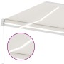 Retractable manual awning with LED light cream 300x250 cm by , Awnings - Ref: Foro24-3069502, Price: 375,99 €, Discount: %