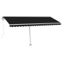 Automatic awning with LED lights and wind sensor anthracite 500x300 cm by , Awnings - Ref: Foro24-3069594, Price: 778,34 €, D...