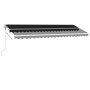 Toldo automático LED y sensor de viento antracita 500x300 cm de , Toldos - Ref: Foro24-3069594, Precio: 778,34 €, Descuento: %