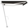 Toldo automático LED y sensor de viento antracita 500x300 cm de , Toldos - Ref: Foro24-3069594, Precio: 778,34 €, Descuento: %