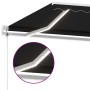 Automatic awning with LED lights and wind sensor anthracite 500x300 cm by , Awnings - Ref: Foro24-3069594, Price: 778,34 €, D...