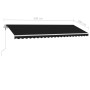 Automatic awning with LED lights and wind sensor anthracite 500x300 cm by , Awnings - Ref: Foro24-3069594, Price: 778,34 €, D...