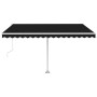 Automatic awning with LED lights and wind sensor anthracite 400x300 cm by , Awnings - Ref: Foro24-3069554, Price: 716,01 €, D...