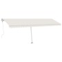 Toldo automático con LED sensor de viento crema 600x300 cm de , Toldos - Ref: Foro24-3069612, Precio: 917,17 €, Descuento: %