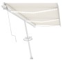 Automatic awning with wind sensor and LED cream color 600x300 cm by , Awnings - Ref: Foro24-3069612, Price: 917,17 €, Discoun...